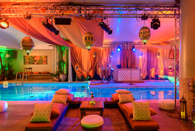 indoor swimming pool at london event venue