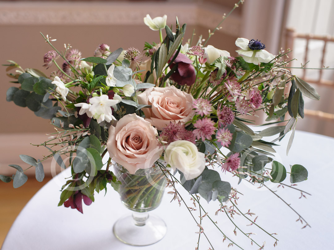 wedding flowers on a table